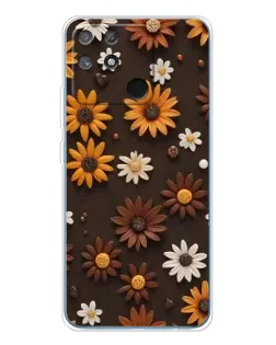 Чохол для Realme NARZO 80 Lite 4G з картинкою «Візерунок з маленьких соняшників» Чохол для Realme NARZO 80 Lite 4G з картинкою «Візерунок з маленьких соняшників»
