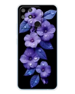 Чохол для Realme NARZO 80 Lite 4G з картинкою «Фіолетові квіти з росою» Чохол для Realme NARZO 80 Lite 4G з картинкою «Фіолетові квіти з росою»