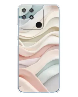 Чехол для Realme NARZO 80 Lite 4G с картинкой «Пастельные нежные волны»