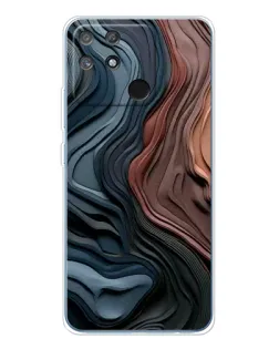 Чехол для Realme NARZO 80 Lite 4G с картинкой «Цветные волны каньона»