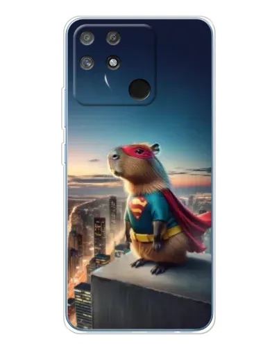 Чехол для Realme NARZO 80 Lite 4G с картинкой «Капи-мен супергерой»