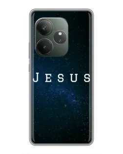 Чехол для Realme Narzo 90 с картинкой «Звездное небо Jesus»