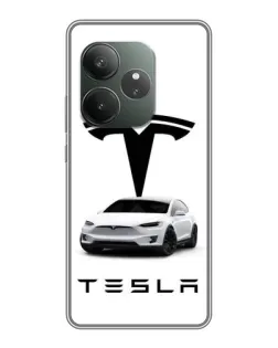 Чохол для Realme Narzo 90 з картинкою «Tesla White Style»