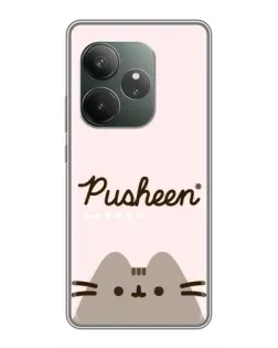 Чехол для Realme Narzo 90 с картинкой «Pusheen логотип»