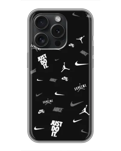 Чехол для Realme Narzo Power с картинкой «Nike Black Pattern» Чехол для Realme Narzo Power с картинкой «Nike Black Pattern»
