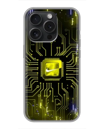 Чехол для Realme Narzo Power с картинкой «Nike — золотая искра»