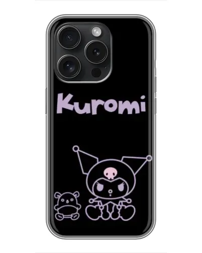 Чехол для Realme Narzo Power с картинкой «Kuromi — черный минимализм»
