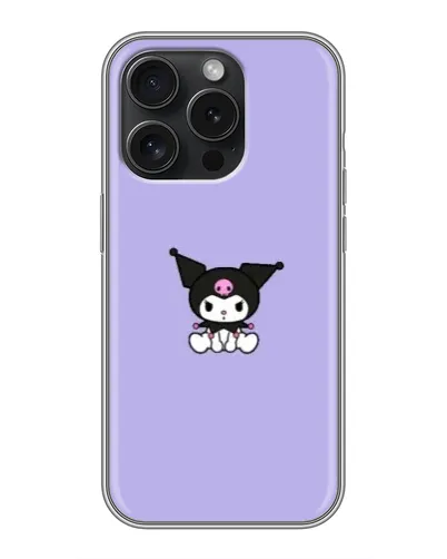 Чехол для Realme Narzo Power с картинкой «Kuromi — фиолетовый минимализм»