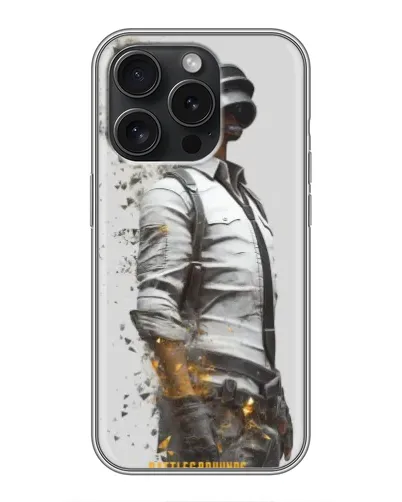 Чехол для Realme Narzo Power с картинкой «PUBG — боец в пыли»