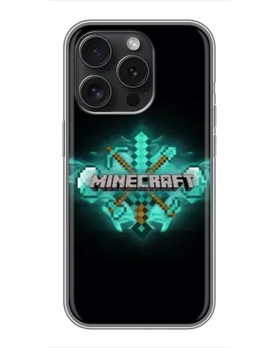 Чехол для Realme Narzo Power с картинкой «Minecraft Diamond лого»