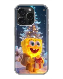 Чехол для Realme Narzo Power с картинкой «Рождественский Спанч Боб»