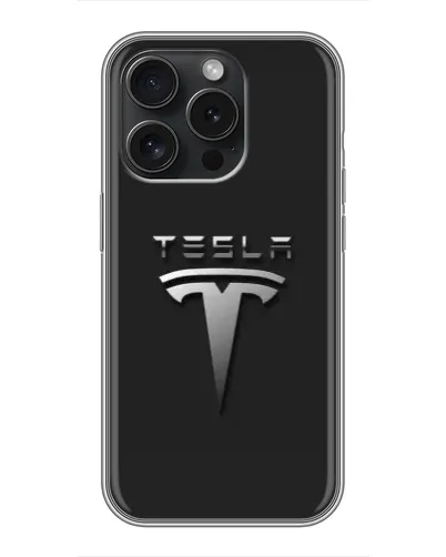 Чехол для Realme Narzo Power с картинкой «Стальной логотип Tesla»