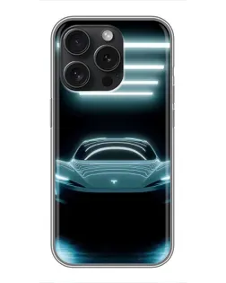 Чехол для Realme Narzo Power с картинкой «Tesla в неоне» Чехол для Realme Narzo Power с картинкой «Tesla в неоне»