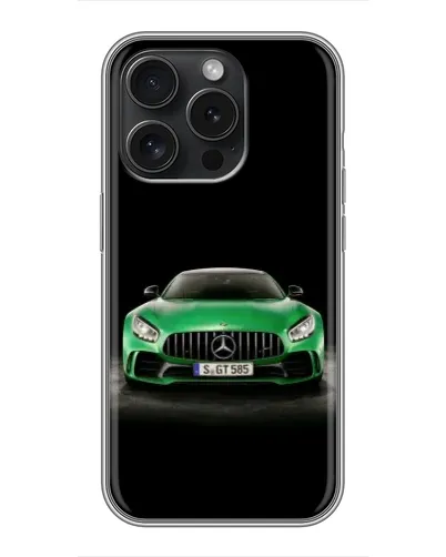 Чехол для Realme Narzo Power с картинкой «Mercedes — неоновый лого»