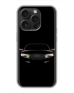 Чехол для Realme Narzo Power с картинкой «Audi — ночной контур» Чехол для Realme Narzo Power с картинкой «Audi — ночной контур»