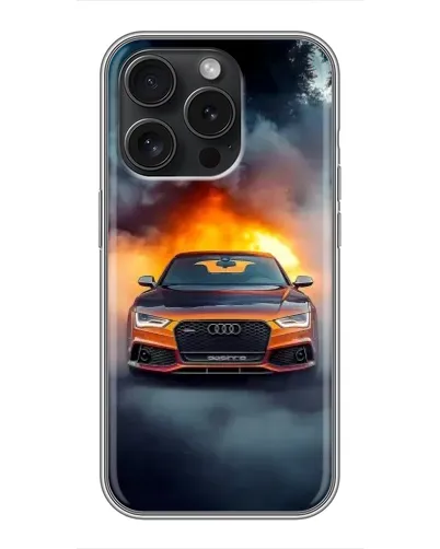 Чехол для Realme Narzo Power с картинкой «Audi в огненном дыму» Чехол для Realme Narzo Power с картинкой «Audi в огненном дыму»
