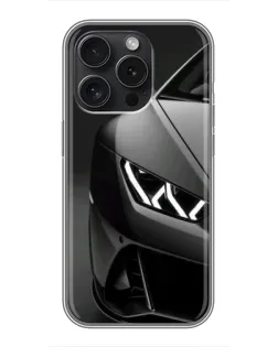 Чехол для Realme Narzo Power с картинкой «Lamborghini фары детализация»