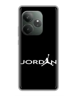 Чохол для RealMe Neo7 з картинкою «Jordan White Logo»