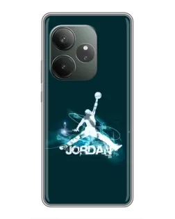 Чохол для RealMe Neo7 з картинкою «Jordan Blue Fire»