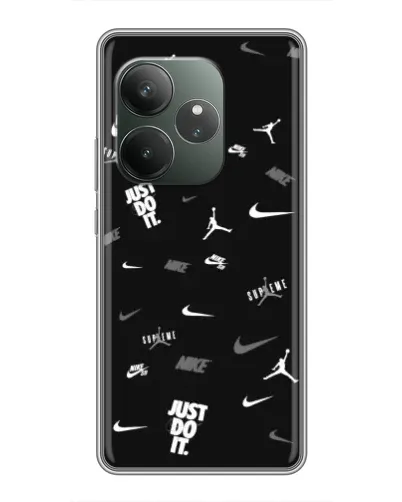 Чохол для RealMe Neo7 з картинкою «Nike Black Pattern» Чохол для RealMe Neo7 з картинкою «Nike Black Pattern»