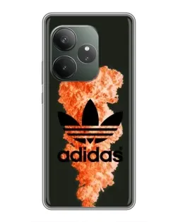 Чохол для RealMe Neo7 з картинкою «Помаранчевий дим Adidas»