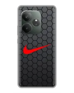 Чохол для RealMe Neo7 з картинкою «Nike — карбонова сітка»