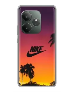 Чохол для RealMe Neo7 з картинкою «Nike на заході сонця»