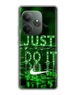 Чохол для RealMe Neo7 з картинкою «Зелений неоновий Nike»