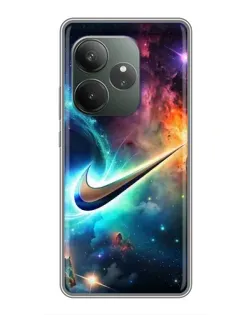 Чохол для RealMe Neo7 з картинкою «Космічний Nike Swoosh»