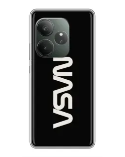 Чохол для RealMe Neo7 з картинкою «NASA — вертикальний логотип»