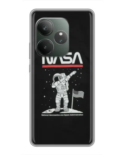 Чехол для RealMe Neo7 с картинкой «NASA — шагаем по Луне» Чехол для RealMe Neo7 с картинкой «NASA — шагаем по Луне»