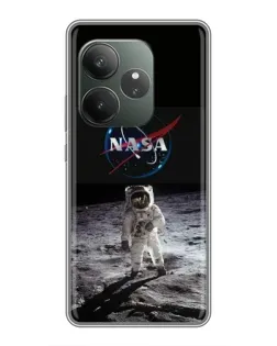 Чохол для RealMe Neo7 з картинкою «Астронавт на Місяці»