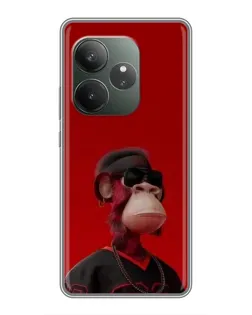 Чехол для RealMe Neo7 с картинкой «Bored Ape в красном» Чехол для RealMe Neo7 с картинкой «Bored Ape в красном»