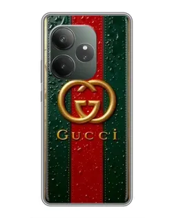 Чохол для RealMe Neo7 з картинкою «Gucci — фірмова смуга та золото» Чохол для RealMe Neo7 з картинкою «Gucci — фірмова смуга та золото»