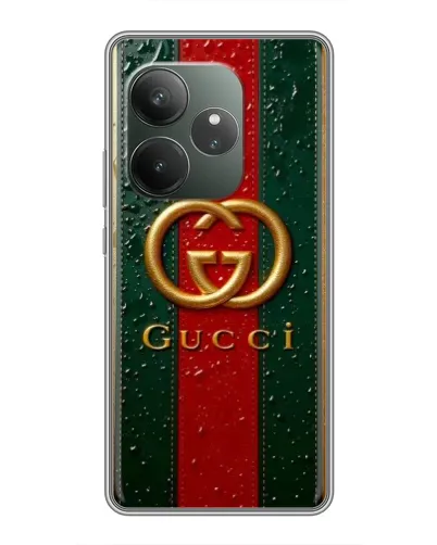 Чохол для RealMe Neo7 з картинкою «Gucci — фірмова смуга та золото» Чохол для RealMe Neo7 з картинкою «Gucci — фірмова смуга та золото»