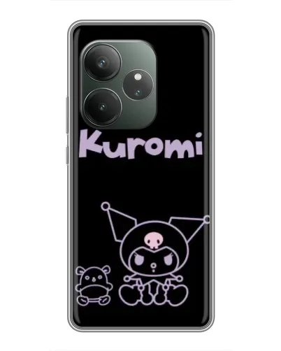 Чехол для RealMe Neo7 с картинкой «Kuromi — черный минимализм» Чехол для RealMe Neo7 с картинкой «Kuromi — черный минимализм»