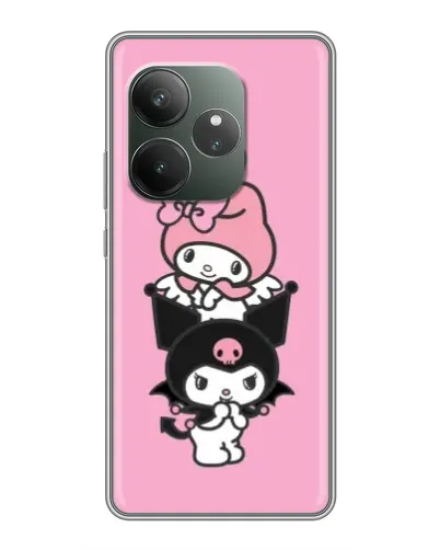 Чехол для RealMe Neo7 с картинкой «My Melody и Kuromi» Чехол для RealMe Neo7 с картинкой «My Melody и Kuromi»