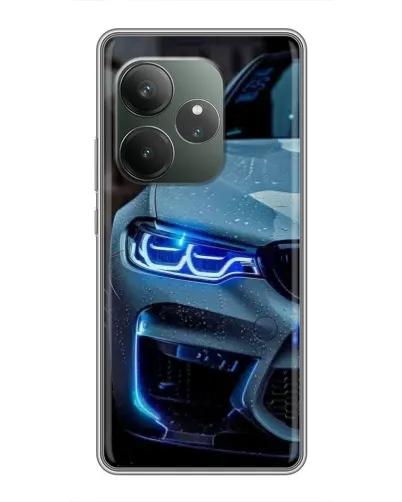Чехол для RealMe Neo7 с картинкой «Взгляд BMW с синими фарами» Чехол для RealMe Neo7 с картинкой «Взгляд BMW с синими фарами»