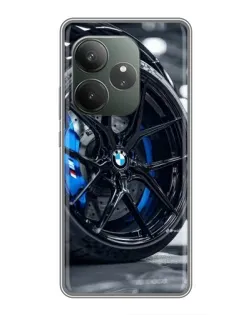 Чехол для RealMe Neo7 с картинкой «Колесо BMW вблизи»
