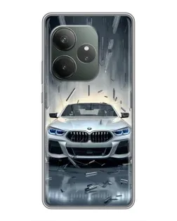 Чехол для RealMe Neo7 с картинкой «BMW в свете фар»