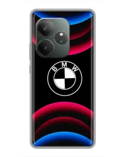 Чехол для RealMe Neo7 с картинкой «Логотип BMW и неоновые дуги» Чехол для RealMe Neo7 с картинкой «Логотип BMW и неоновые дуги»