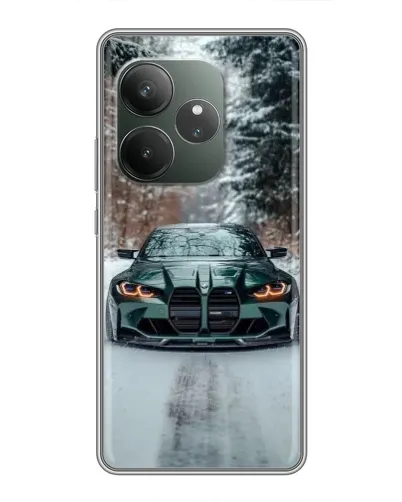 Чехол для RealMe Neo7 с картинкой «BMW в зимнем лесу» Чехол для RealMe Neo7 с картинкой «BMW в зимнем лесу»