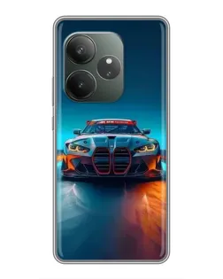Чехол для RealMe Neo7 с картинкой «BMW — огни неона» Чехол для RealMe Neo7 с картинкой «BMW — огни неона»