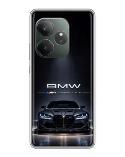 Чехол для RealMe Neo7 с картинкой «BMW сквозь ночной город» Чехол для RealMe Neo7 с картинкой «BMW сквозь ночной город»