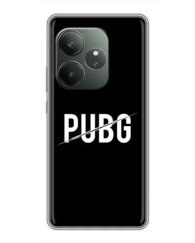 Чехол для RealMe Neo7 с картинкой «PUBG — белый логотип» Чехол для RealMe Neo7 с картинкой «PUBG — белый логотип»