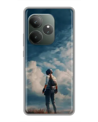 Чехол для RealMe Neo7 с картинкой «Герой PUBG на скале» Чехол для RealMe Neo7 с картинкой «Герой PUBG на скале»