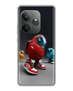 Чехол для RealMe Neo7 с картинкой «Among Us — 3D стиль»