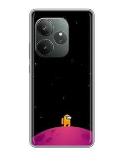 Чехол для RealMe Neo7 с картинкой «Одинокий герой на планете»