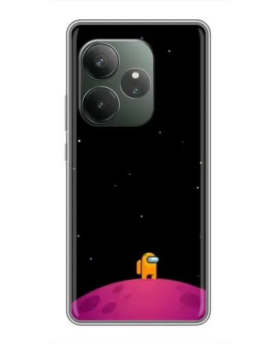 Чехол для RealMe Neo7 с картинкой «Одинокий герой на планете»