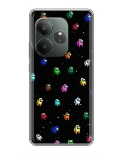Чехол для RealMe Neo7 с картинкой «Экипаж Among Us»